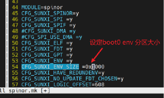 boot0 env 配置